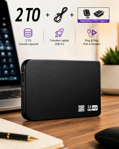 Disque dur externe - disque, ssd