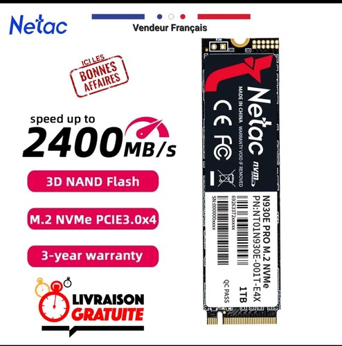 Ssd new netac 256go 512go - ssd,
